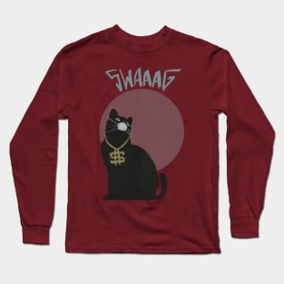 Black cat swag Long Sleeve T-Shirt
